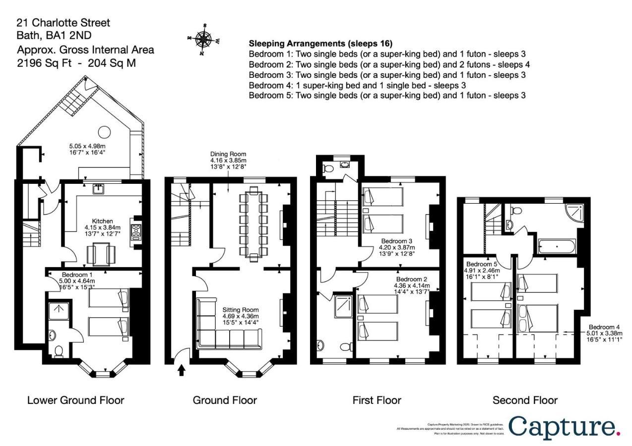 5 Bedroom Magnificent Georgian Townhouse- City Centre Bath Exterior photo